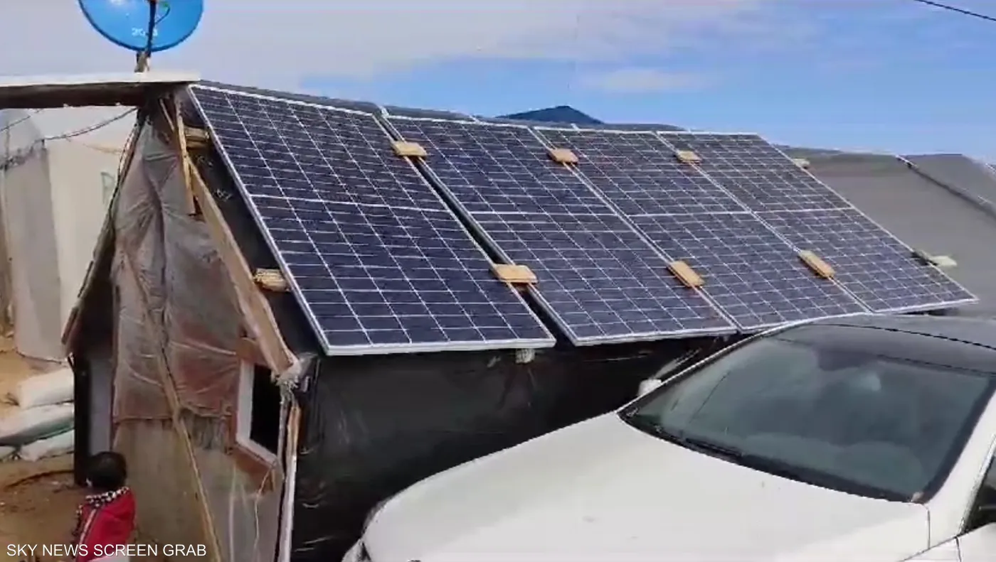 Electric power for tents